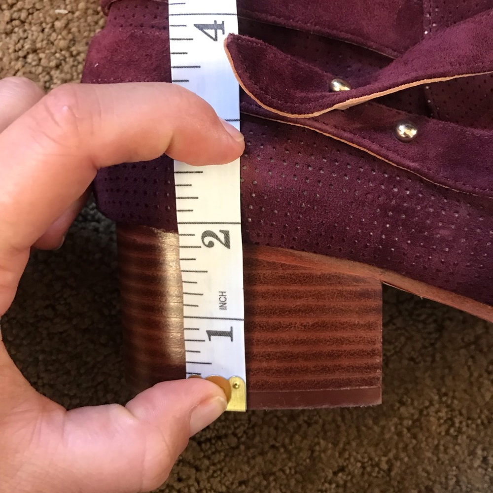 Anthropologie Wine Booties - Picture 5 of 5